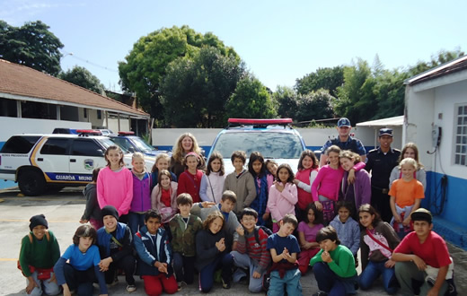Alunos da Escola Aitiara visitam a Guarda Civil Municipal