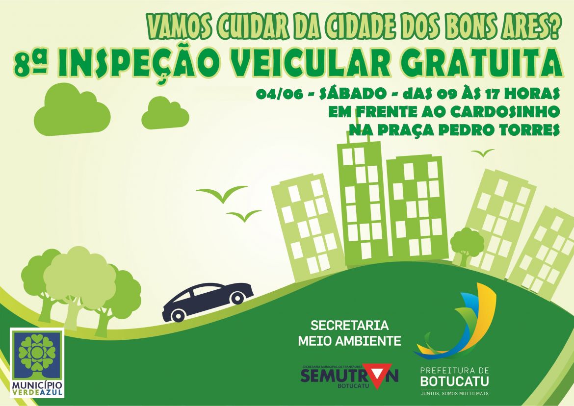 Botucatu promove 8ª inspeção veicular gratuita, neste sábado (4)