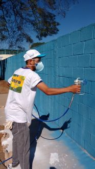 Itinerante Botucatu - Airless em prática