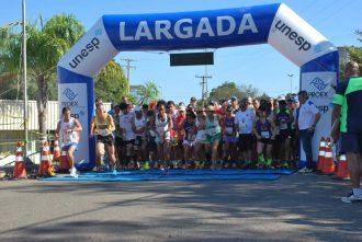 largada IV Prova Pedestre e Caminhada da ASU