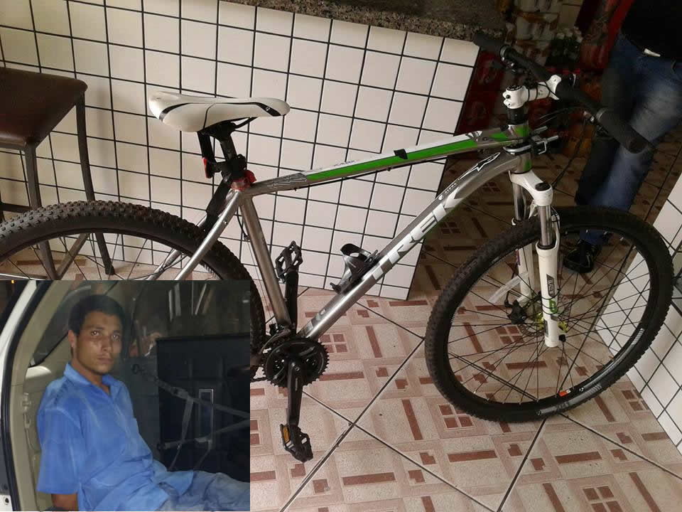 Polícia prende suspeito de furto de bicicleta divulgado em vídeo pelo Acontece