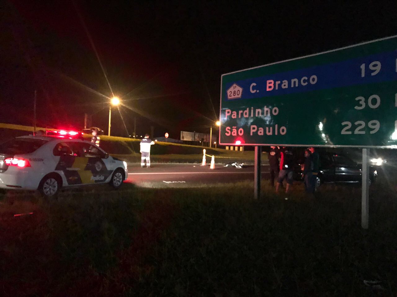 Homem morre ao ser atropelado na Castelinho entre Marajoara e Vila Real em Botucatu