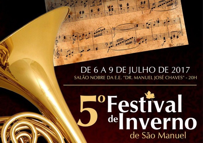 Festival de Inverno de São Manuel ocorrerá no primeiro fim de semana de julho