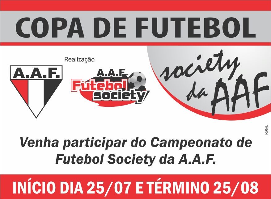 Abertas inscrições para Campeonato de Futebol Society da Ferroviária