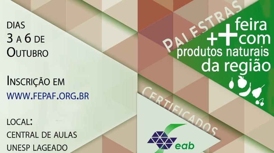 Feira da SEAB irá oferecer produtos naturais e saudáveis no Lageado Feira da SEAB irá oferecer produtos naturais e saudáveis no Lageado