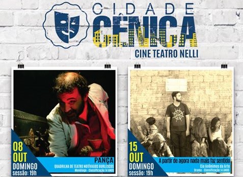 Cine Teatro Nelli recebe três peças da Mostra “Cidade Cênica” no mês de outubro