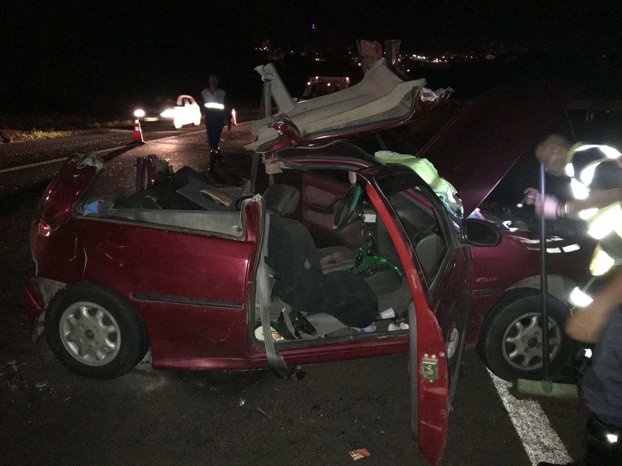 Colisão traseira deixa três em estado grave na Rondon em Botucatu