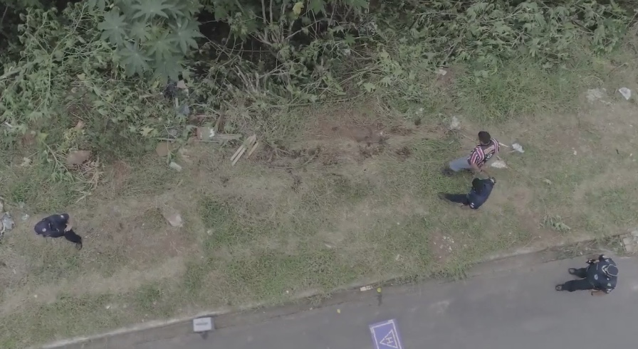 Drone da GCM ajuda em flagrante de tráfico no Santa Maria I