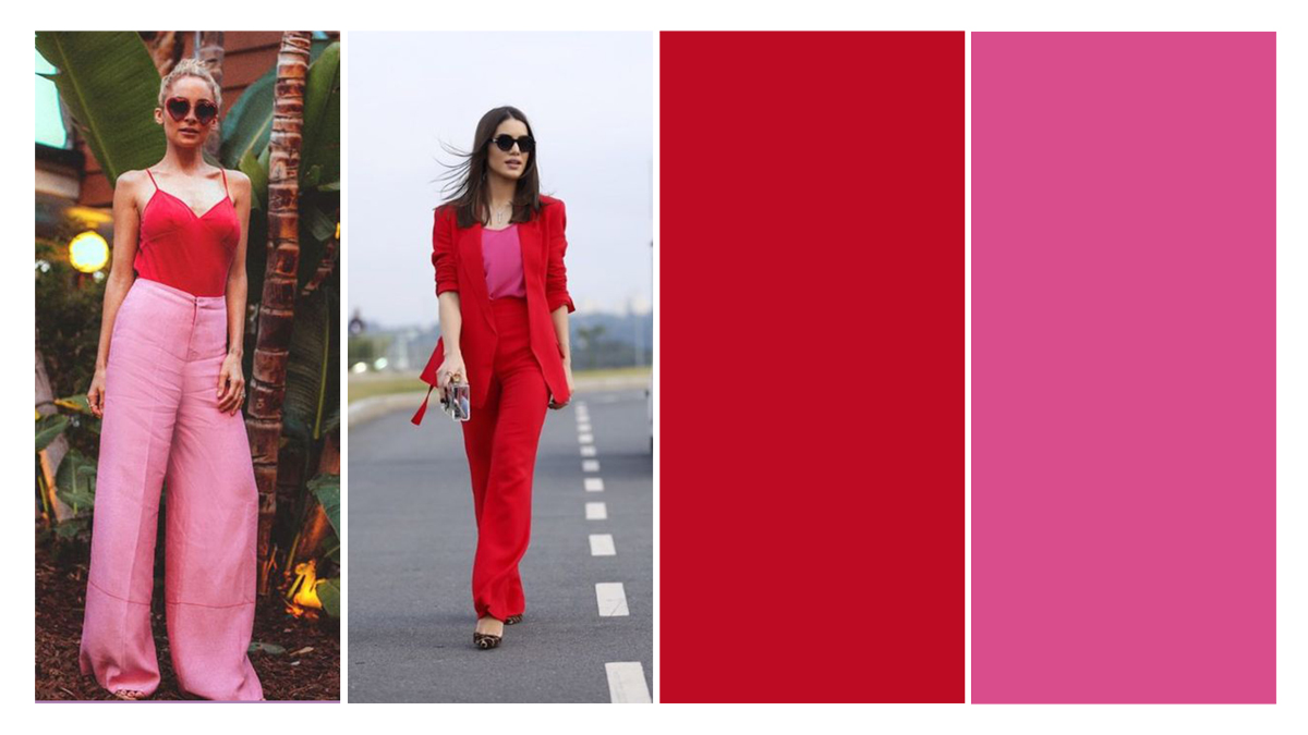 Combinação Queridinha: Vermelho & Rosa Combinação Queridinha: Vermelho & Rosa