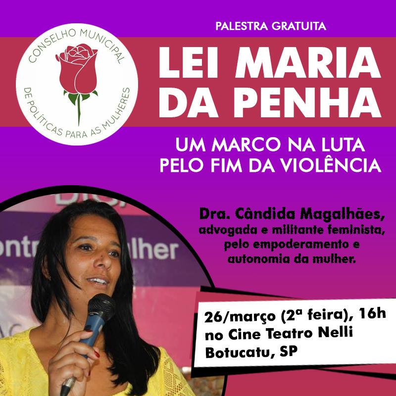 Botucatu terá encontro sobre Lei Maria da Penha