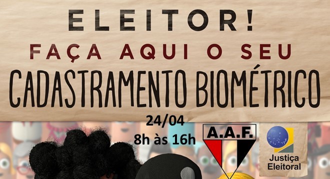 Biometria será feita na AAF nesta terça-feira, 24