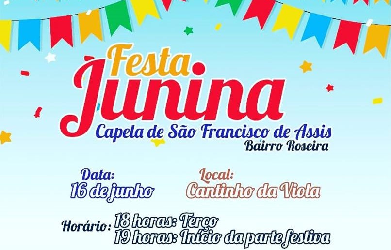 Comunidade da Capela de São Francisco promove sua tradicional festa junina neste sábado