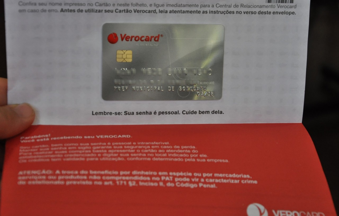 Novos cartões de vale-alimentação dos funcionários municipais serão entregues a partir desta quarta-feira,18
