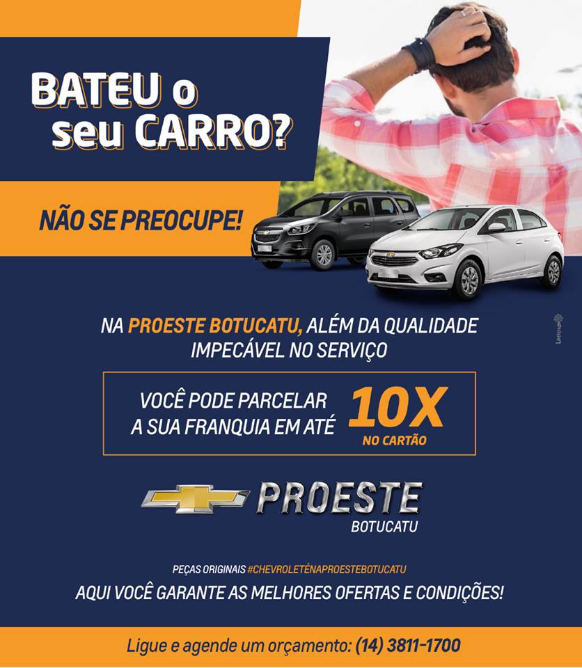 Na Proeste Botucatu você pode parcelar a franquia em 10x no cartão Na Proeste Botucatu você pode parcelar a franquia em 10x no cartão