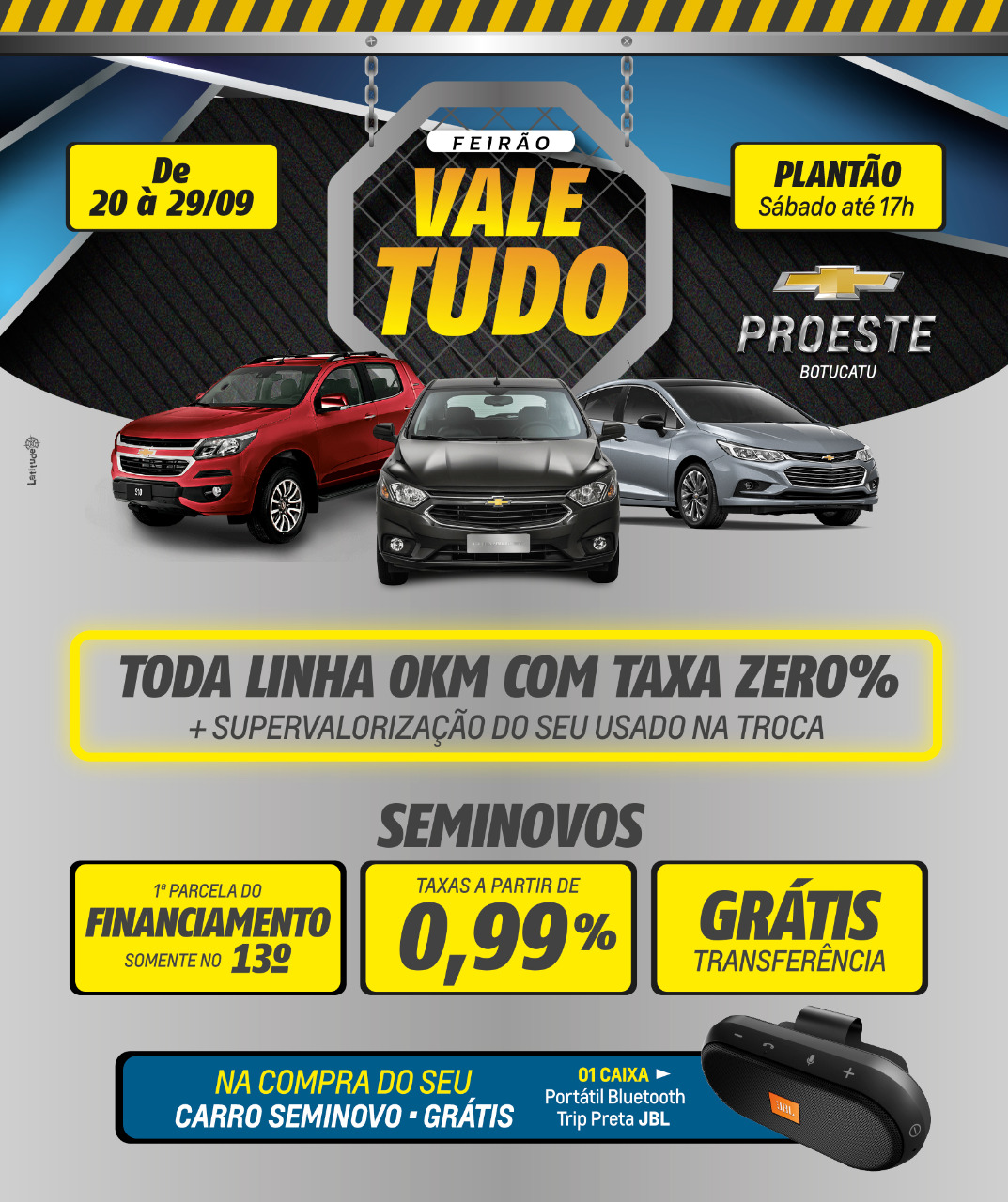 ATENÇÃO – De 20 a 29 de setembro Proeste Botucatu