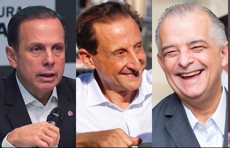 Datafolha mostra disputa apertada entre Dória e Skaf; Márcio França cresce