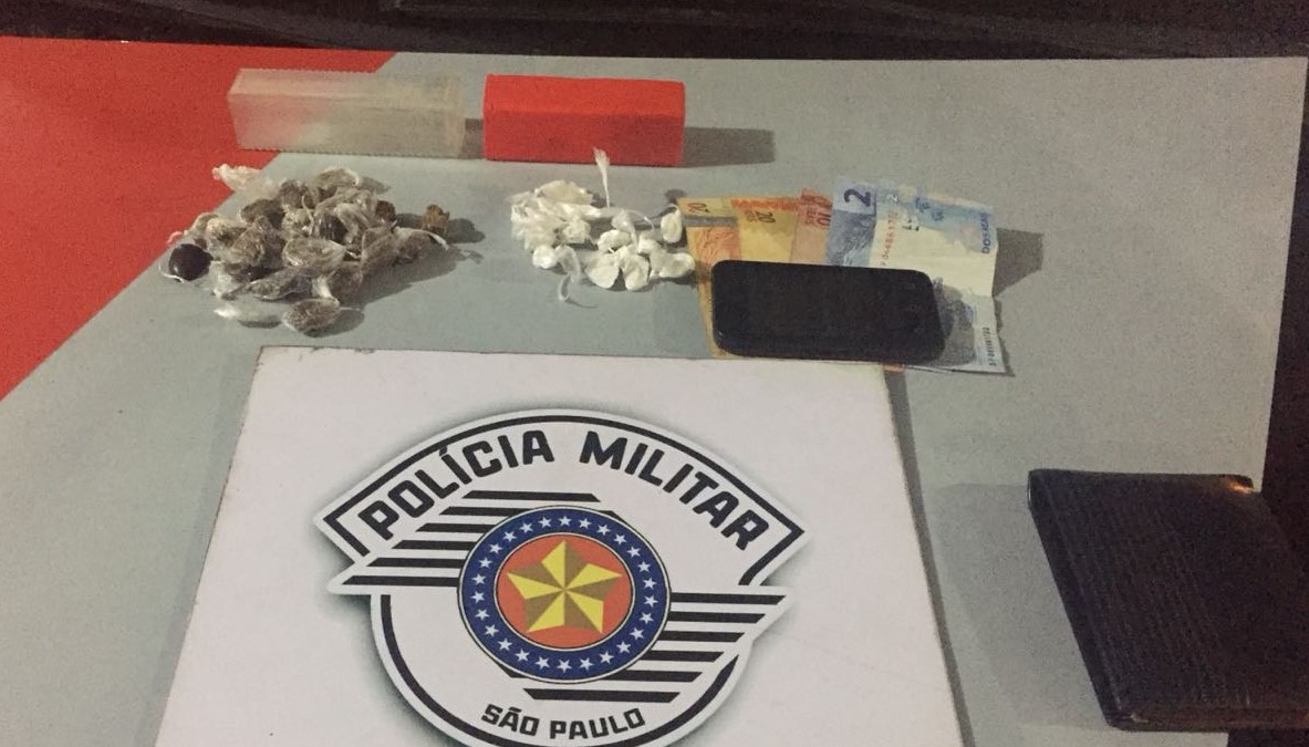 PM prende homem que iria vender maconha e cocaína em Baile Funk no Jardim Tropical