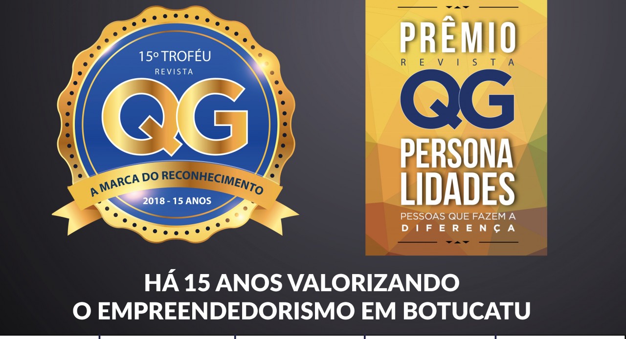 Troféu Revista QG 2018 será na noite desta quarta-feira, 14