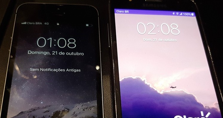 Usuários relatam que celulares foram adiantados para o horário de verão Usuários relatam que celulares foram adiantados para o horário de verão