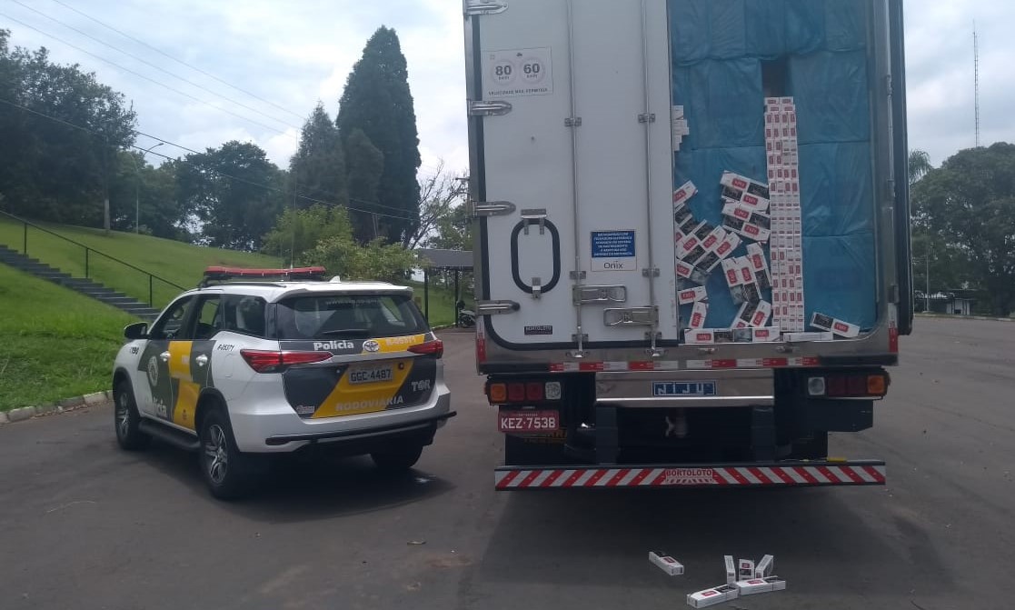 TOR apreende carga com 600 mil maços de cigarro na Castelo Branco TOR apreende carga com 600 mil maços de cigarro na Castelo Branco