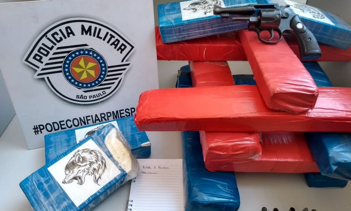Operação da Polícia Militar apreende grandes quantidades de cocaína e maconha em Botucatu e Itatinga