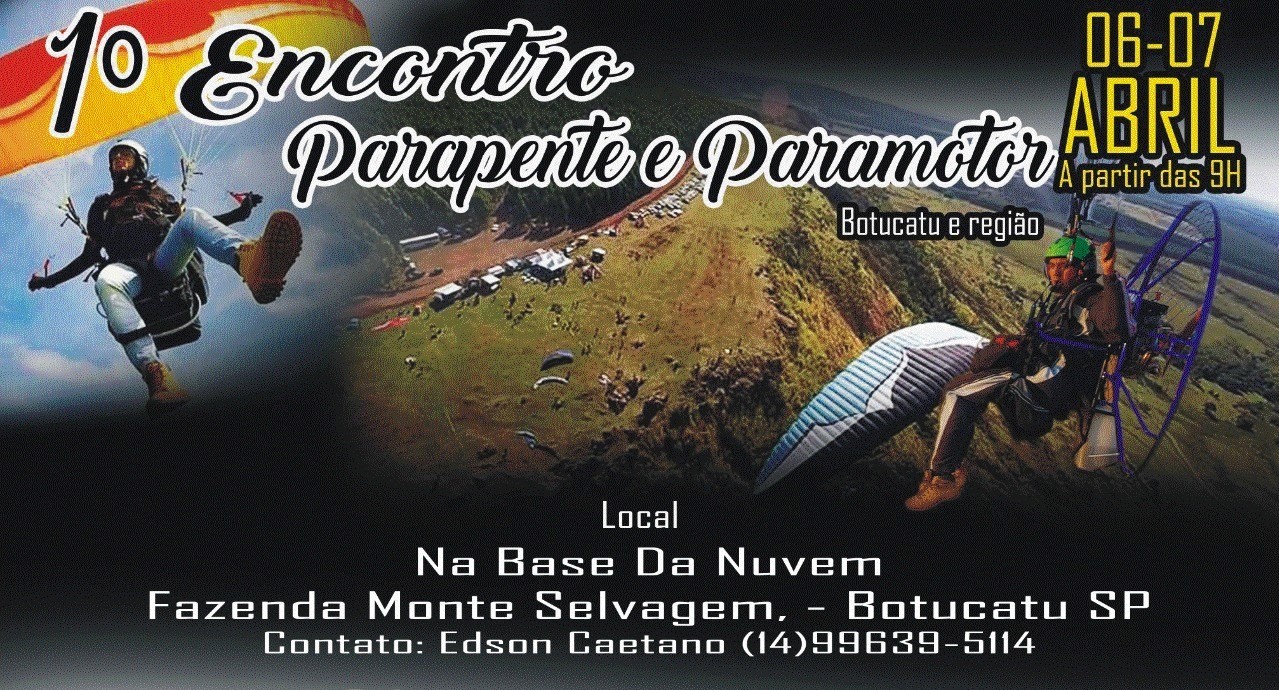 Botucatu recebe encontro de parapentes e paramotores neste fim de semana