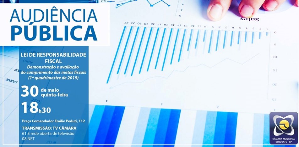 Câmara sedia audiência de prestação de contas sobre metas fiscais