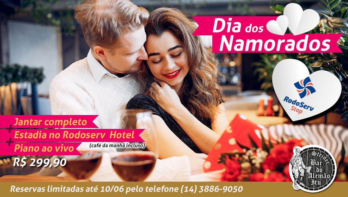 Dia dos Namorados especial no Rodoserv Stop e Bar do Alemão Dia dos Namorados especial no Rodoserv Stop e Bar do Alemão