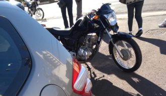 Motociclista e garupa ficam feridos em acidente na Dom Lúcio