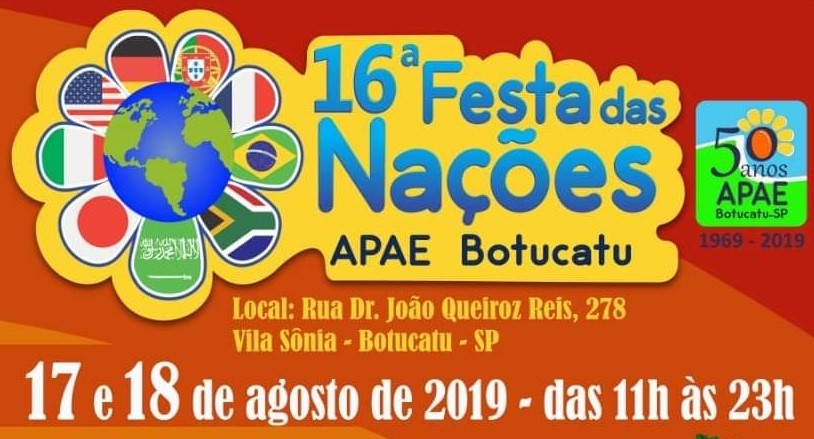 Começa hoje em Botucatu a 16ª Festa das Nações da APAE