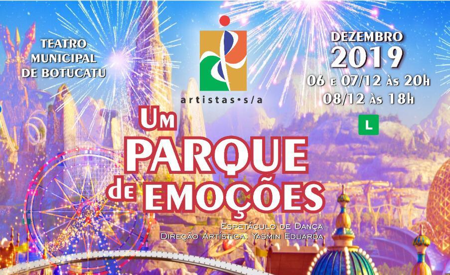 Escola Artistas S/A agita Botucatu neste fim de semana com o espetáculo “Um Parque de Emoções” Escola Artistas S/A agita Botucatu neste fim de semana com o espetáculo “Um Parque de Emoções”