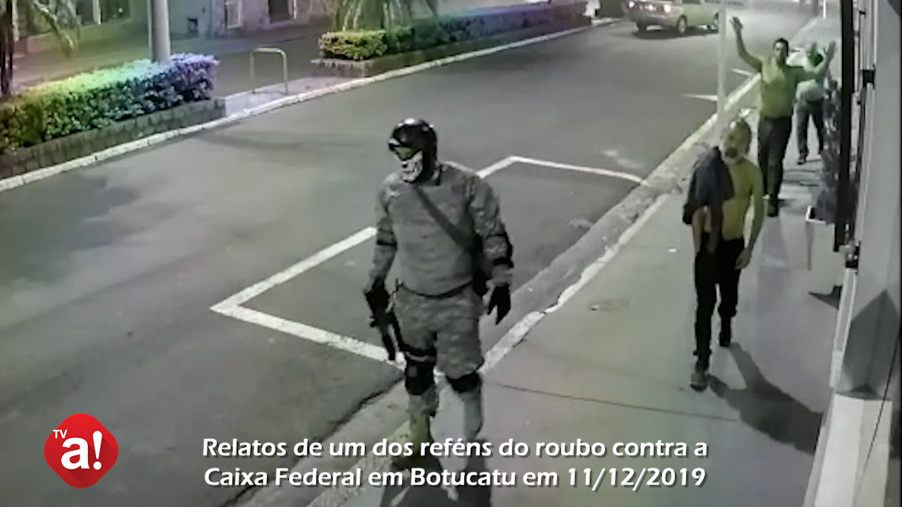 Ouça o relato de um dos reféns do roubo contra a Caixa Federal em Botucatu