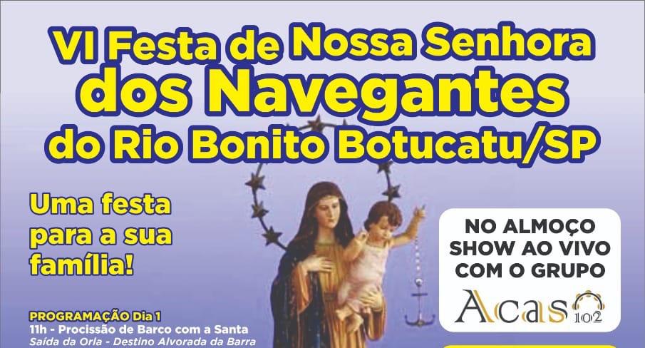 Vem aí VI Festa de Nossa Senhora dos Navegantes no Rio Bonito