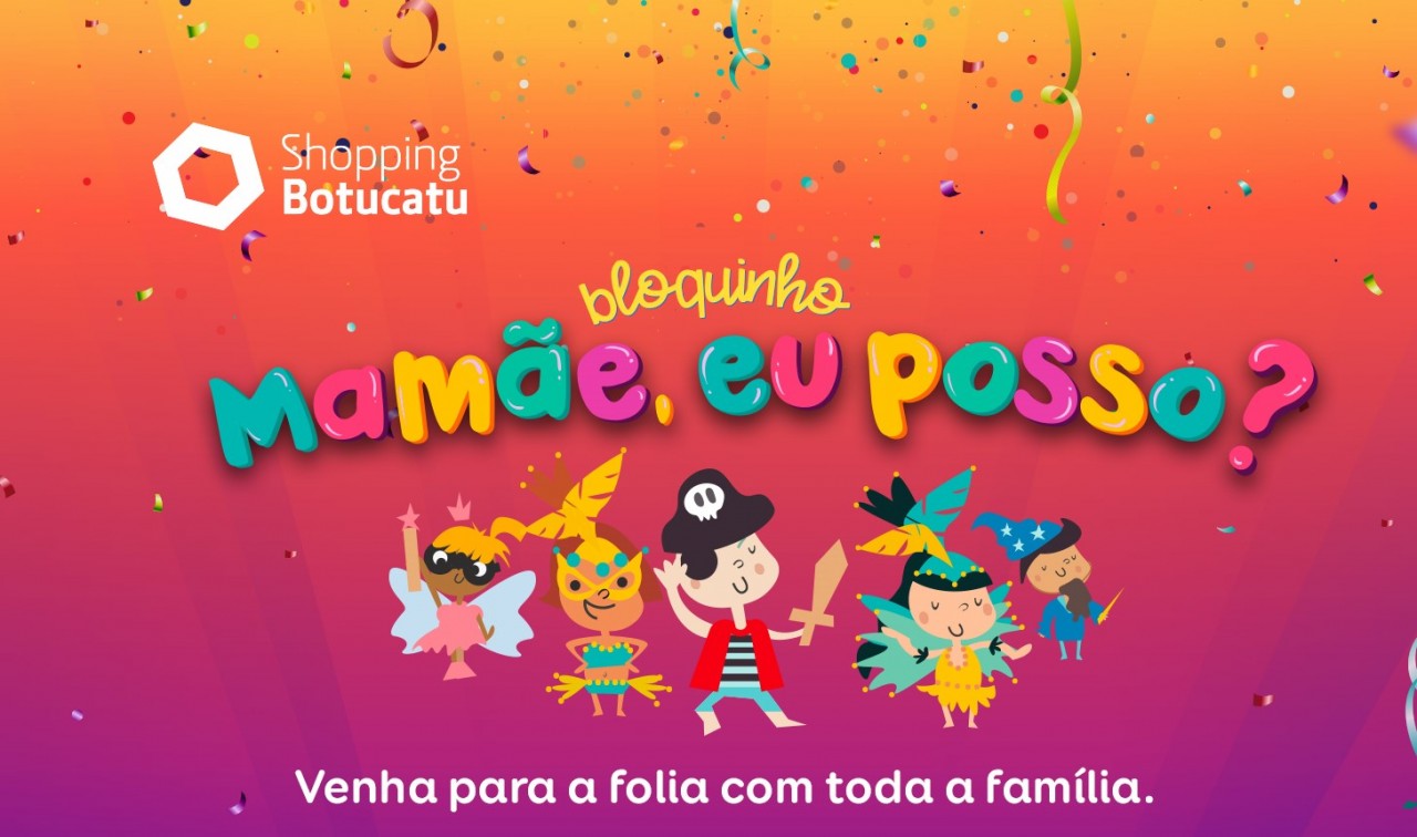 Shopping Botucatu promove atividades de Carnaval para as crianças até hoje