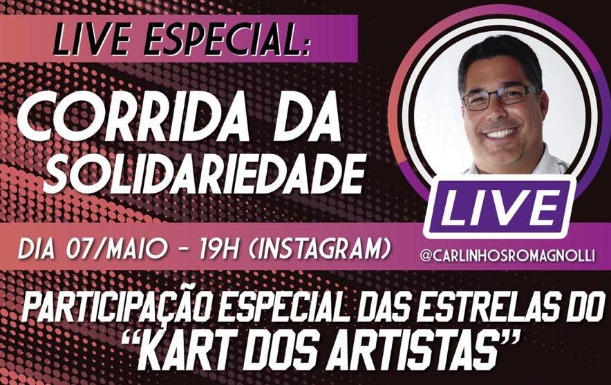 Live com artistas vai arrecadar máscaras para o HC de Botucatu e alimentos para famílias carentes