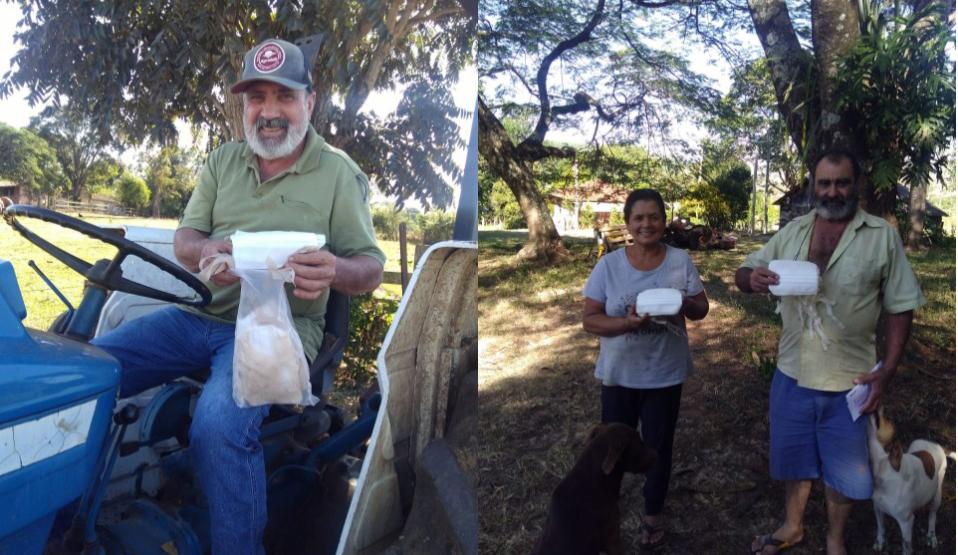 Moradores da área rural de Botucatu recebem máscaras de proteção contra a Covid-19