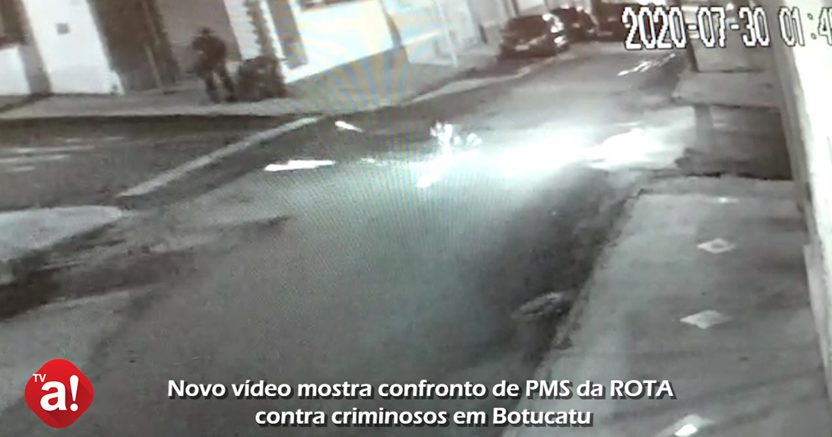 Novo vídeo mostra confronto de PMS da ROTA contra criminosos em Botucatu