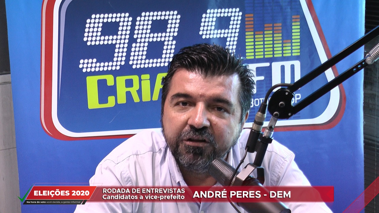 Eleições 2020: confira a entrevista de André Peres ao Acontece Botucatu e rádios Criativa e Cultura