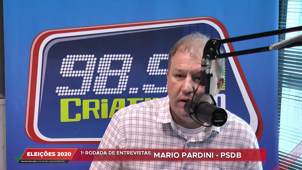 Eleições 2020: confira a entrevista de Mário Pardini ao Acontece Botucatu e rádios Criativa e Cultura