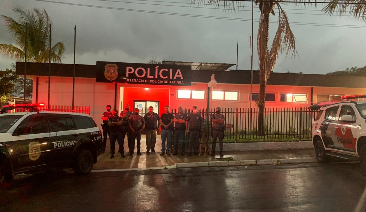 Operação conjunta localiza produtos furtados de creche e prende acusado por tráfico em Itatinga