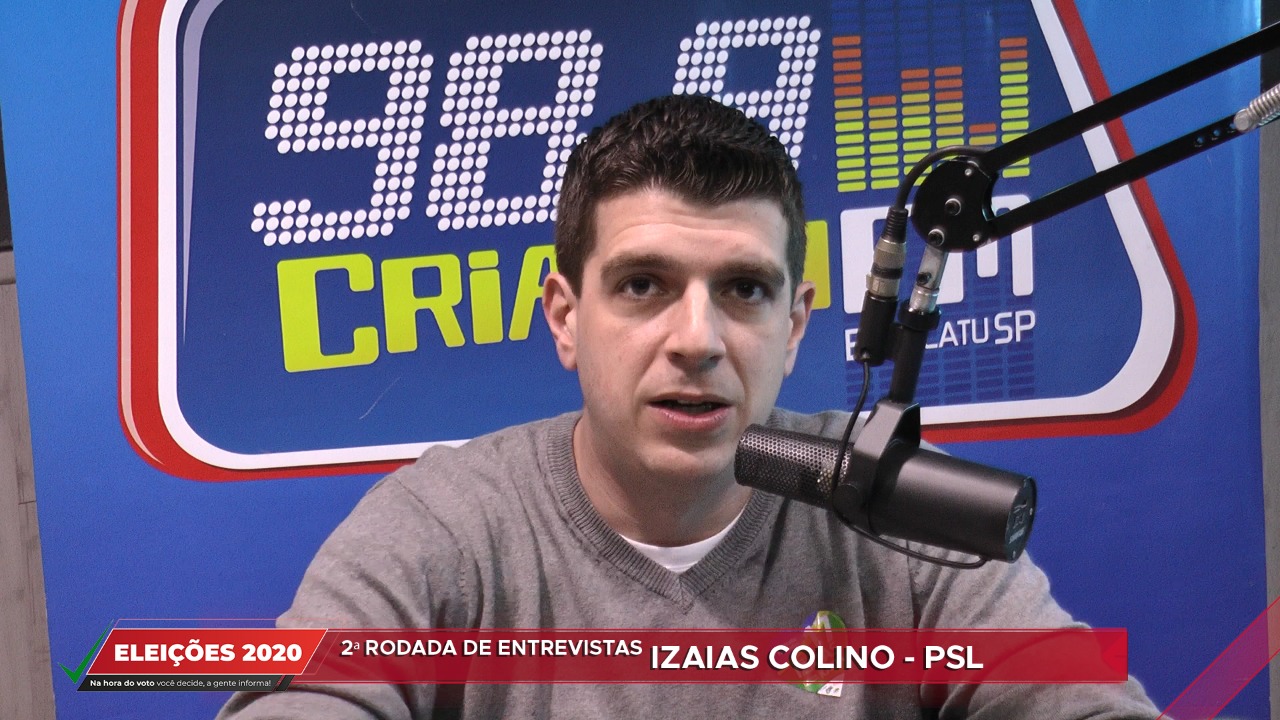 Eleições 2020: confira a entrevista de Izaias Colino ao Acontece Botucatu e rádios Criativa e Cultura