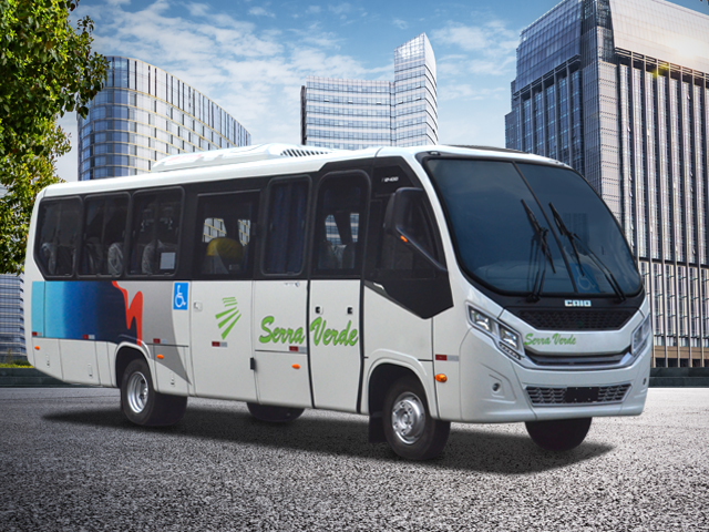 Caio entrega seis micros F2400 com new face para transporte de mineradores