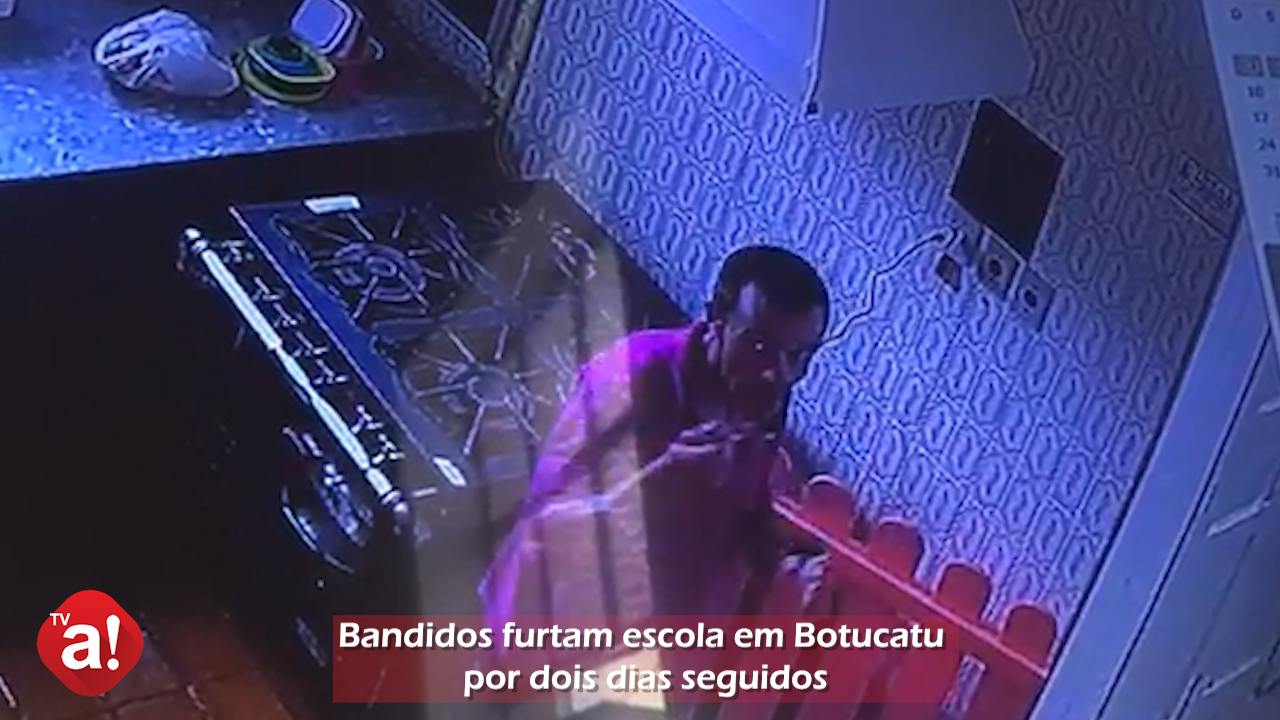 Bandidos furtam escola em Botucatu por dois dias seguidos; veja vídeo