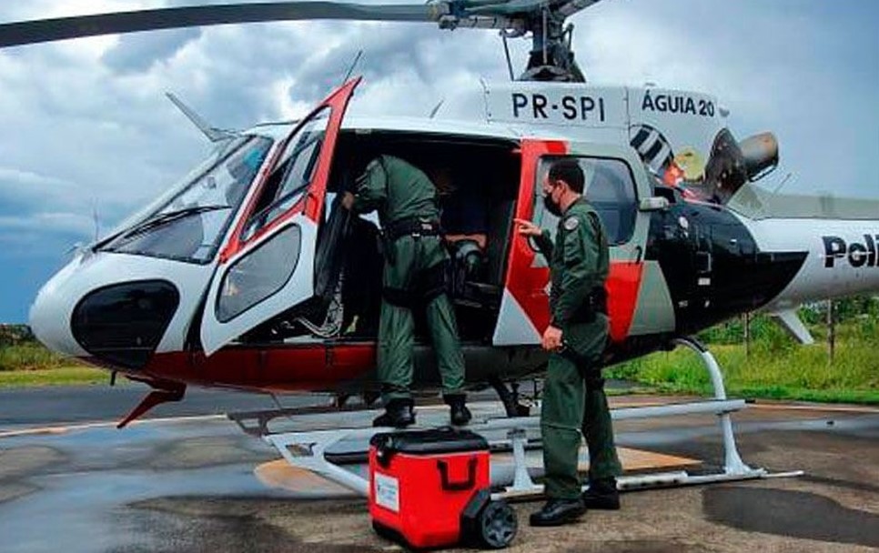 Polícia Militar transporta coração e salva criança de 6 anos no interior de SP