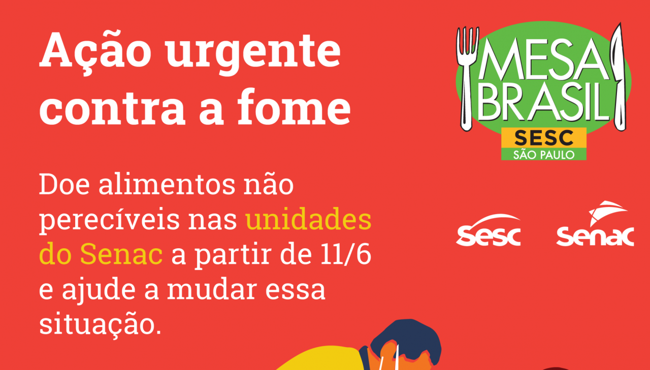 Senac Botucatu recebe doações de alimentos do Mesa Brasil Sesc