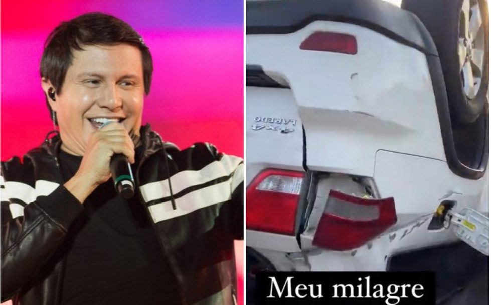 Cantor Giovani, da dupla com Gian, sofre acidente de carro na Rodovia Presidente Dutra