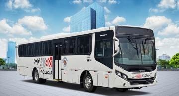 Polícia Militar compra ônibus Apache Vip da Caio