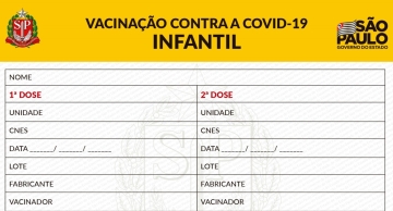 Estado de SP prepara 4,5 milhões de carteirinhas para vacinação de crianças