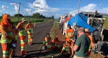 Vicinal Alcides Soares começa a ser recapeada