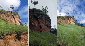 Após acidente em Capitólio, trecho é interditado por risco de desabamento em Santa Maria da Serra